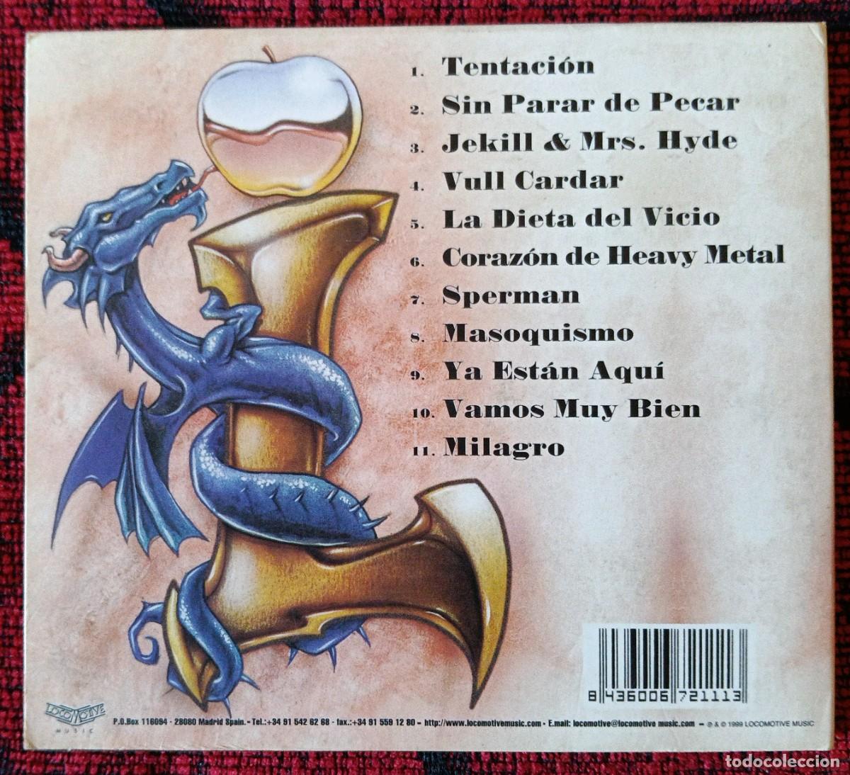 CDs de m&uacute;sica: LUJURIA ** Sin Parar De Pecar ** CD 1999 - Foto 2