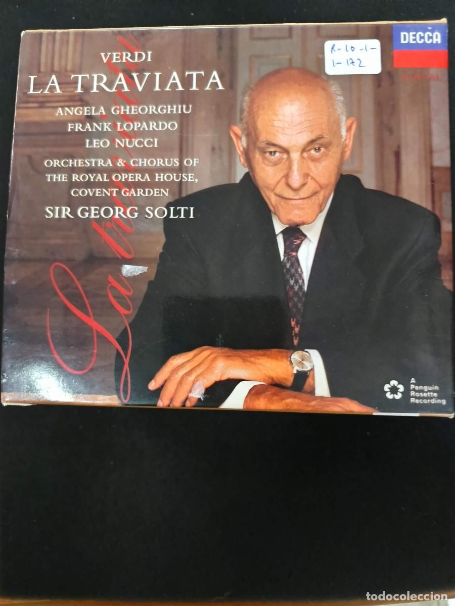 Music CDs: 2 CD. VERDI: LA TRAVIATA. DIR: SIR GEORG SOLTI. INT&Eacute;RP: ANGELA GHEORGHIU, FRANK LOPARDO, LEO NUCCI.