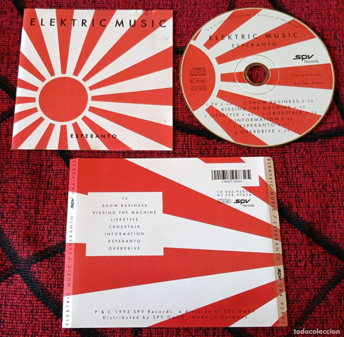 CDs de m&uacute;sica: ELEKTRIC MUSIC ** Esperanto ** CD 1993 BARTOS KRAFTWERK