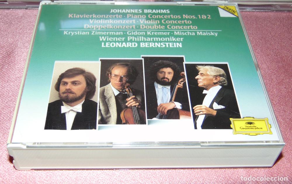 CDs de m&uacute;sica: BRAHMS -LEONARD BERNSTEIN - 3 CDs BOX - WIENER PHILHARMONIKER DEUTSCHE GRAMMOPHON - MADE IN GERMANY