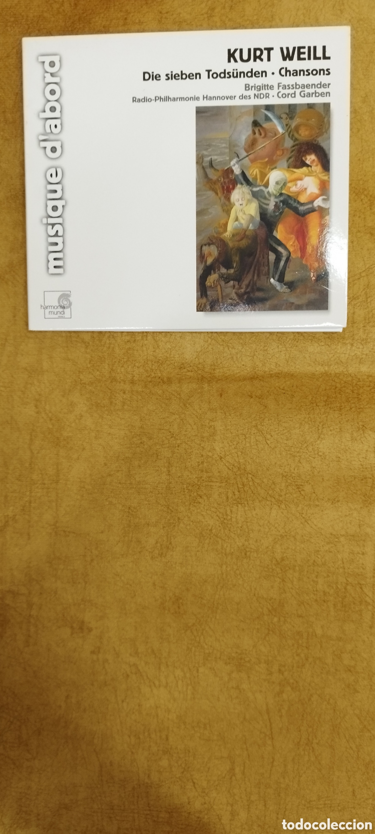 CDs de m&uacute;sica: Kurt Weill Die Sieben Tods&uuml;nden + Chansons