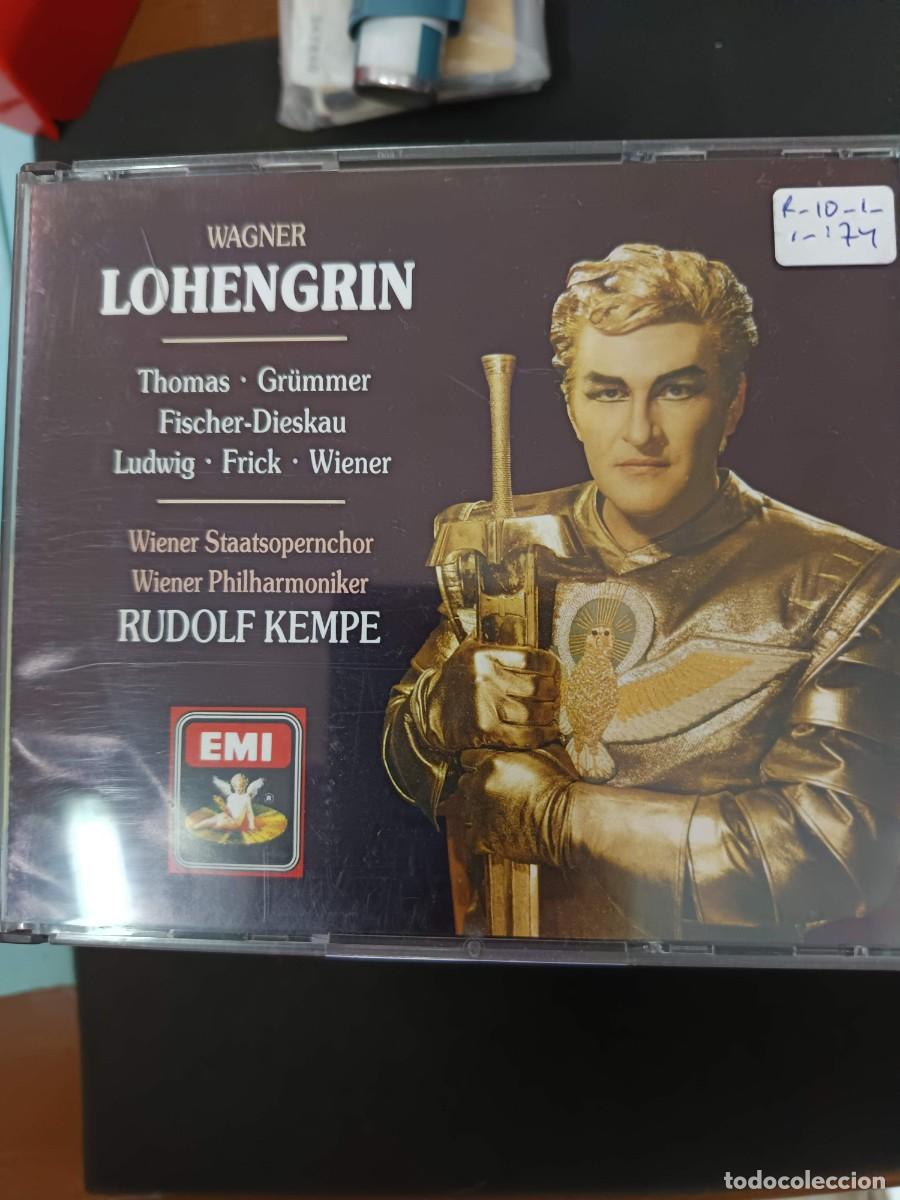 CDs de m&uacute;sica: 3CD SIN LIBRETTO. WAGNER: LOHENGRIN. DIR: RUDOLF KEMPE. iNT&Eacute;RP: THOMAS, GR&Uuml;MMER, FISCHER-DIESKAU, LU