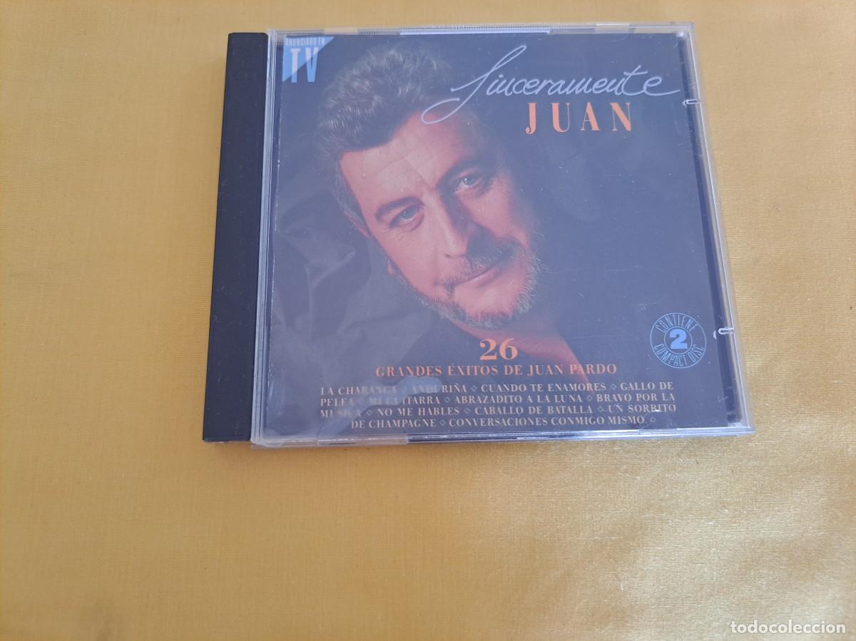 CDs de m&uacute;sica: JUAN PARDO - SINCERAMENTE JUAN (2 CD) - Hispavox &ndash; 7811512 - SPAIN 1992