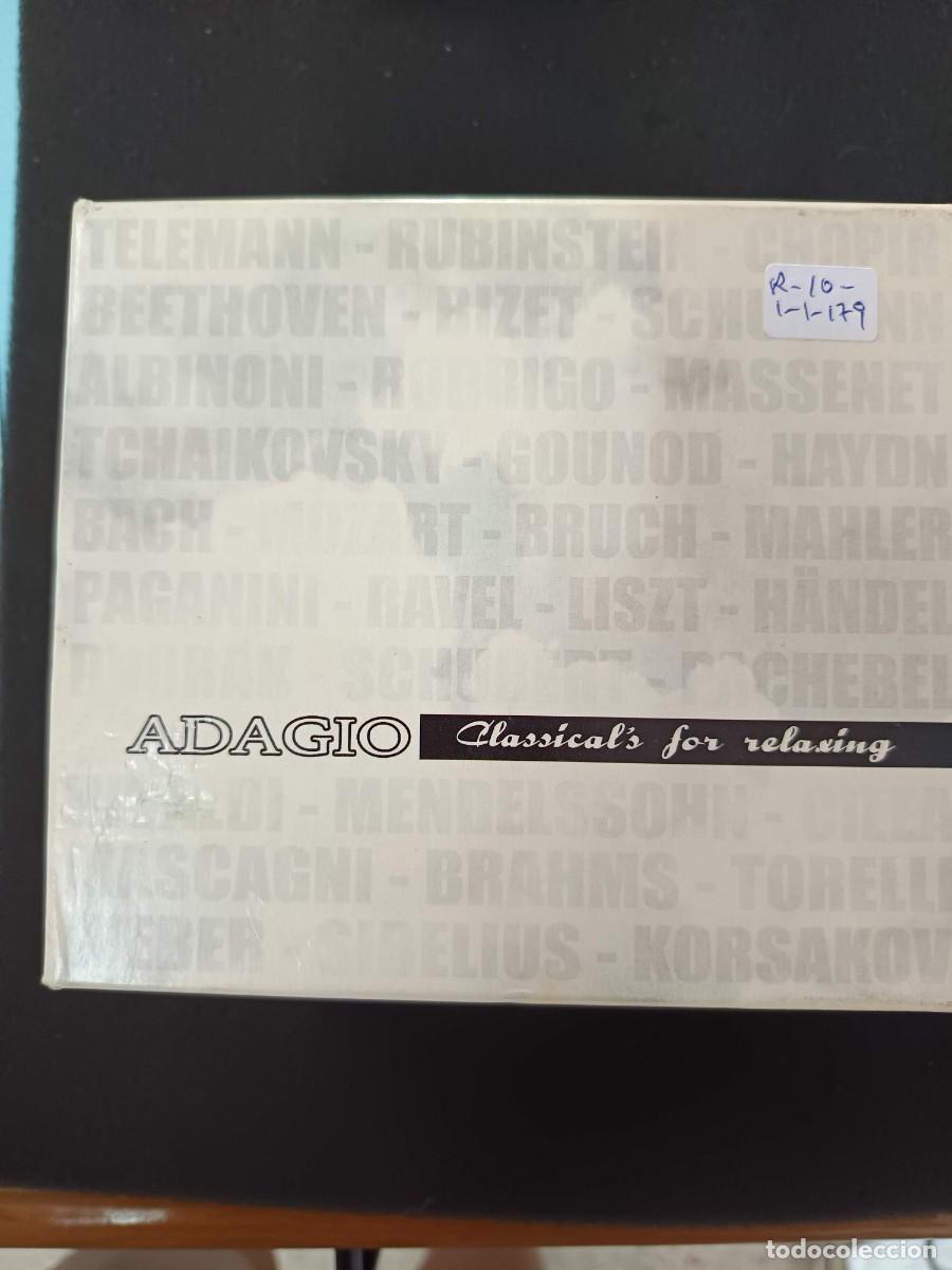 CDs de m&uacute;sica: ADAGIO. CLASSICALS FOR RELAXING. DIVERSOS TEMAS, COMPOSITORES E INT&Eacute;RPRETES - Foto 1