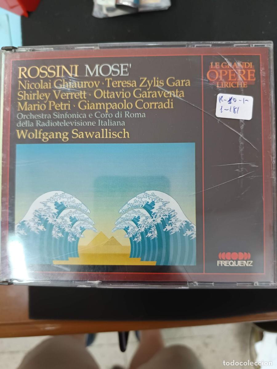 Music CDs: 2 CD. ROSSINI. MOS&Eacute;. DIR: WOLFGANG SAWALLISCH. NICOLAI GHIAUROV. TERESA ZYLIS GARA. SHIRLEY VERRET,
