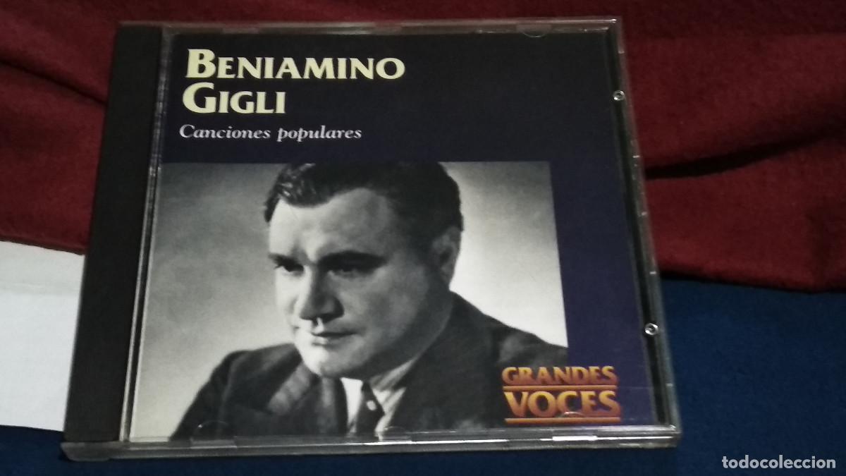 CDs de m&uacute;sica: GRANDES VOCES - BENIAMINO GIGLI / CANCIONES POPULARES - CD 1997 EMI ALTAYA