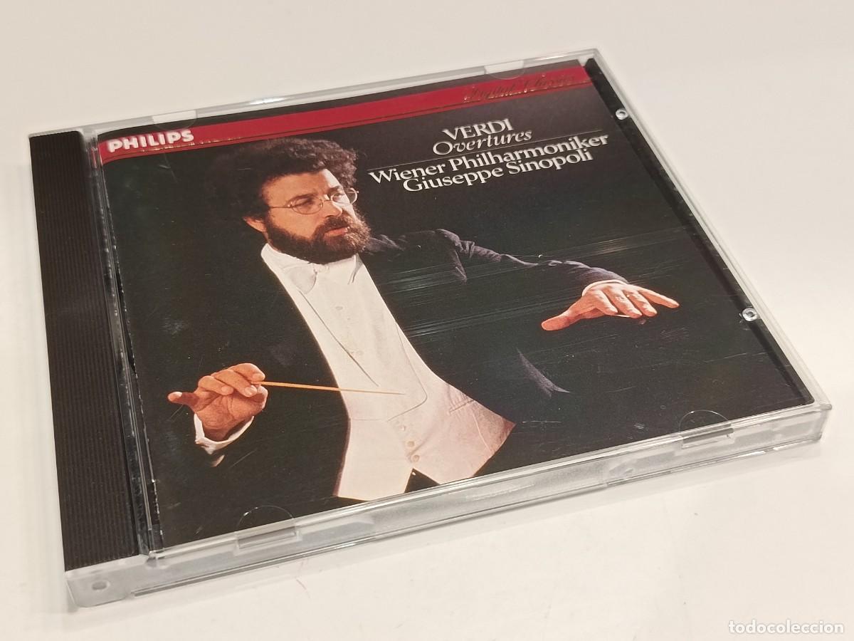 Musik-CDs: VERDI OVERTURES - WIENER PHILHARMONIKER - GIUSEPPE SINOPOLI - PHILIPS CD 411 469-2 (1984) - NUEVO