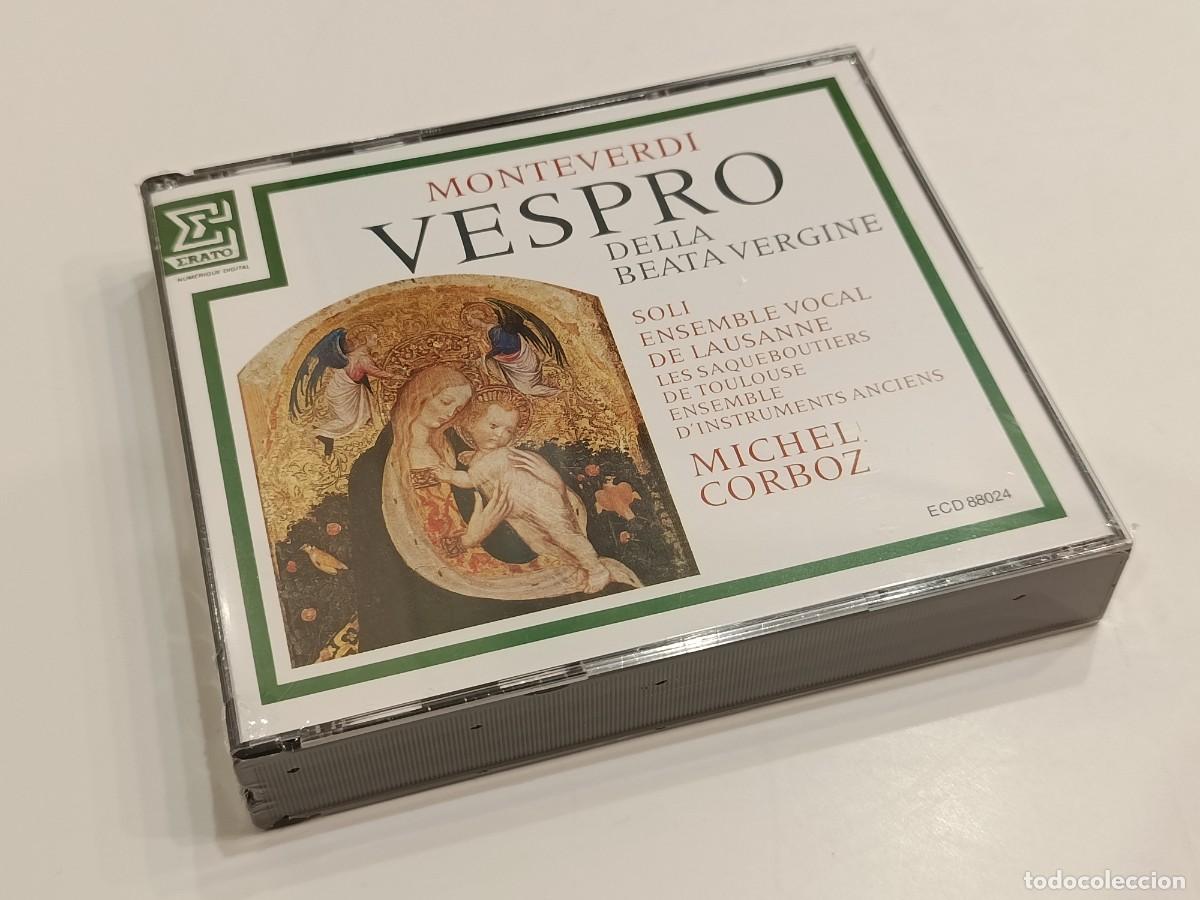 CDs de m&uacute;sica: MONTEVERDI - VESPRO DELLA BEATA VERGINE - MICHEL CORBOZ - ERATO 2 CD ECD 88024 - NUEVO PRECINTADO