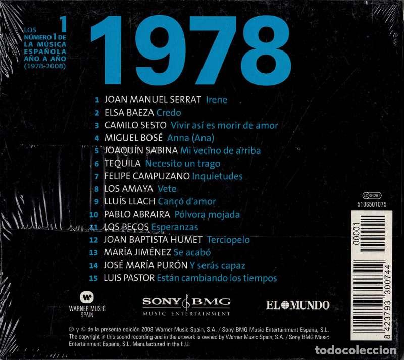 CDs de m&uacute;sica: 1978. Las Canciones De Nuestra Vida. CD (precintado) - Foto 2