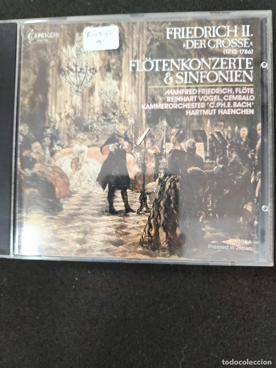CDs de m&uacute;sica: FRIEDRICH II &rdquo;DER GROSSE&rdquo;. FL&Ouml;TENKONZERTE & SINFONIEN. DIR: HARTMUT HAENCHEN: FLAUTA: MANFRED FRIED