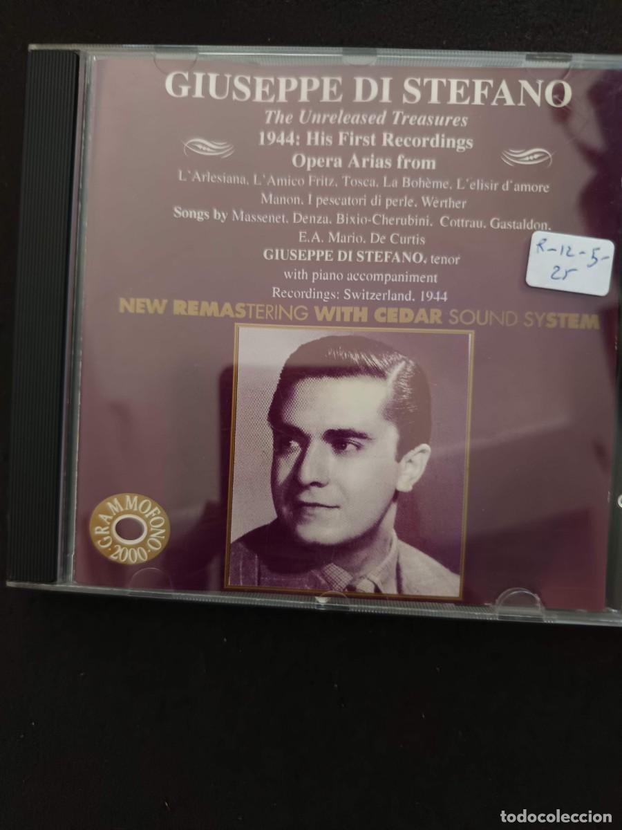 CDs de m&uacute;sica: GIUSEPPE DI STEFANO. THE UNRELEASED TREASURES. 1944; HIS FIRST RECORDINGS. OPERA ARIAS