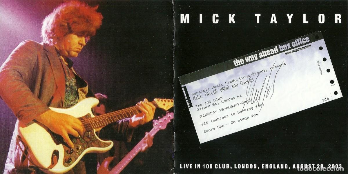 CDs de m&uacute;sica: MICK TAYLOR. LIVE IN 100 CLUB. 2 CD.
