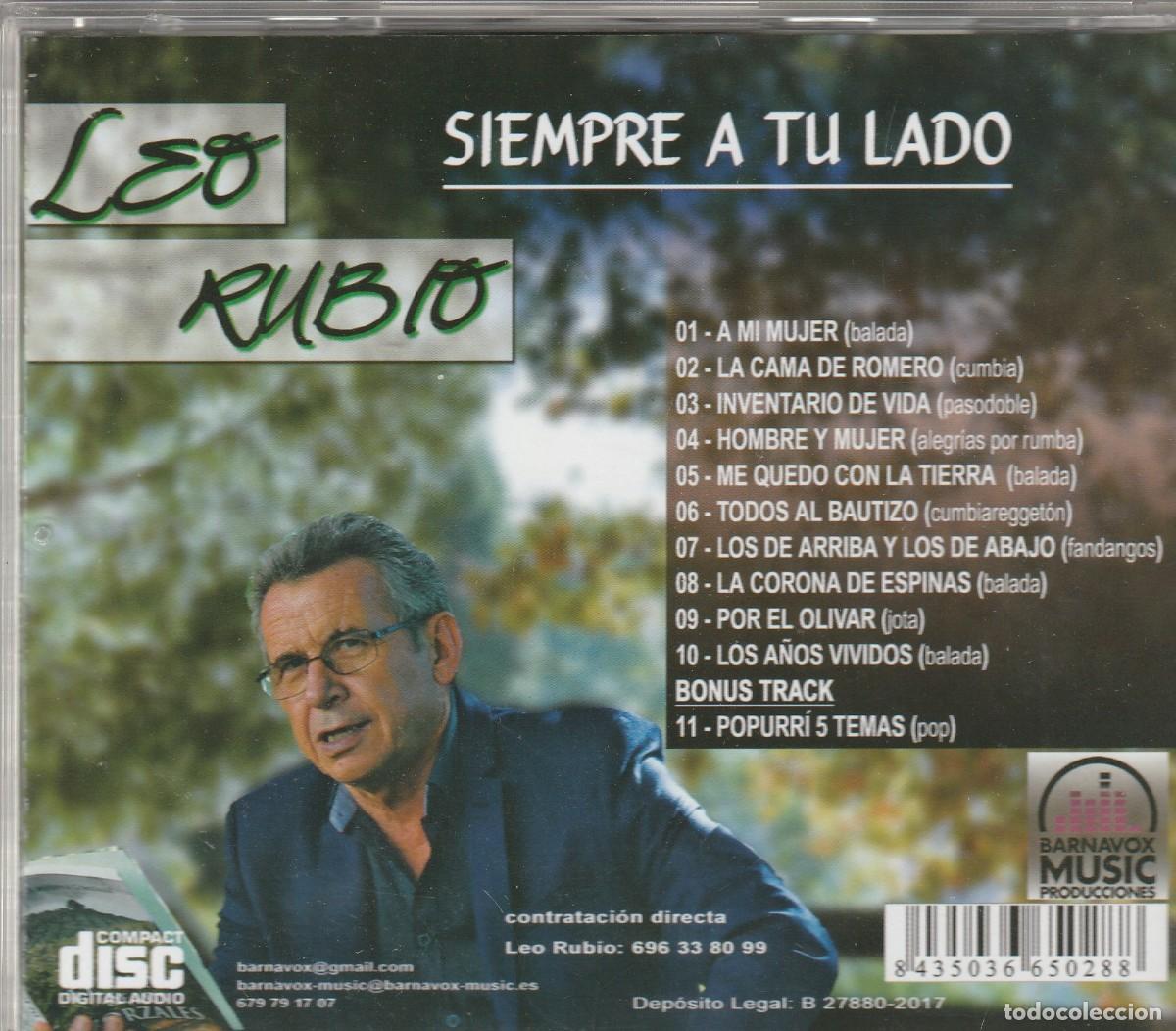 CDs de m&uacute;sica: LEO RUBIO - SIEMPRE A TU LADO-2017- - Foto 2