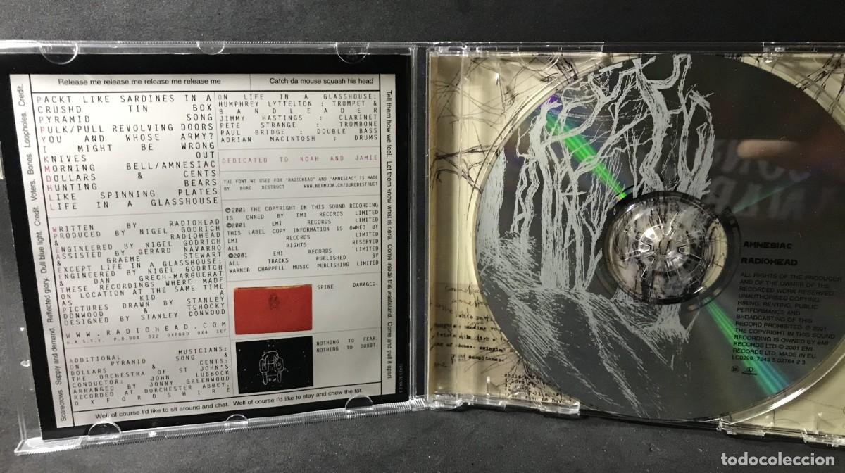 CDs de m&uacute;sica: Radiohead &ndash; Amnesiac - CD - Parlophone - Foto 3