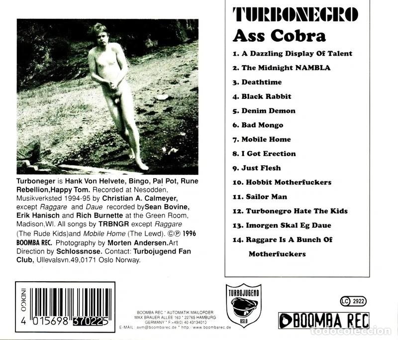CDs de m&uacute;sica: TURBONEGRO. ASS COBRA. CD. - Foto 2