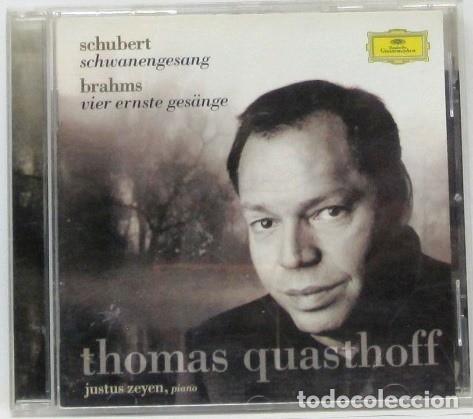 CDs de Musique: THOMAS QUASTHOFF - SCHUBERT - BRAHMS - CD