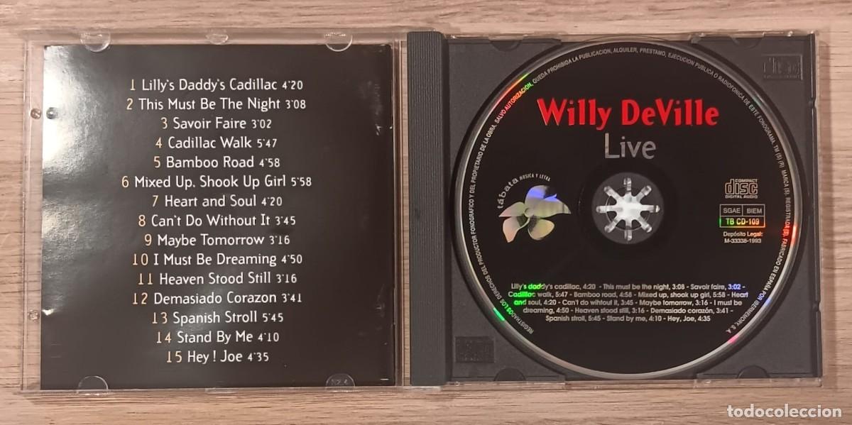 CDs de m&uacute;sica: CD COMPACT DISC WILLY DEVILLE LIVE - Foto 2