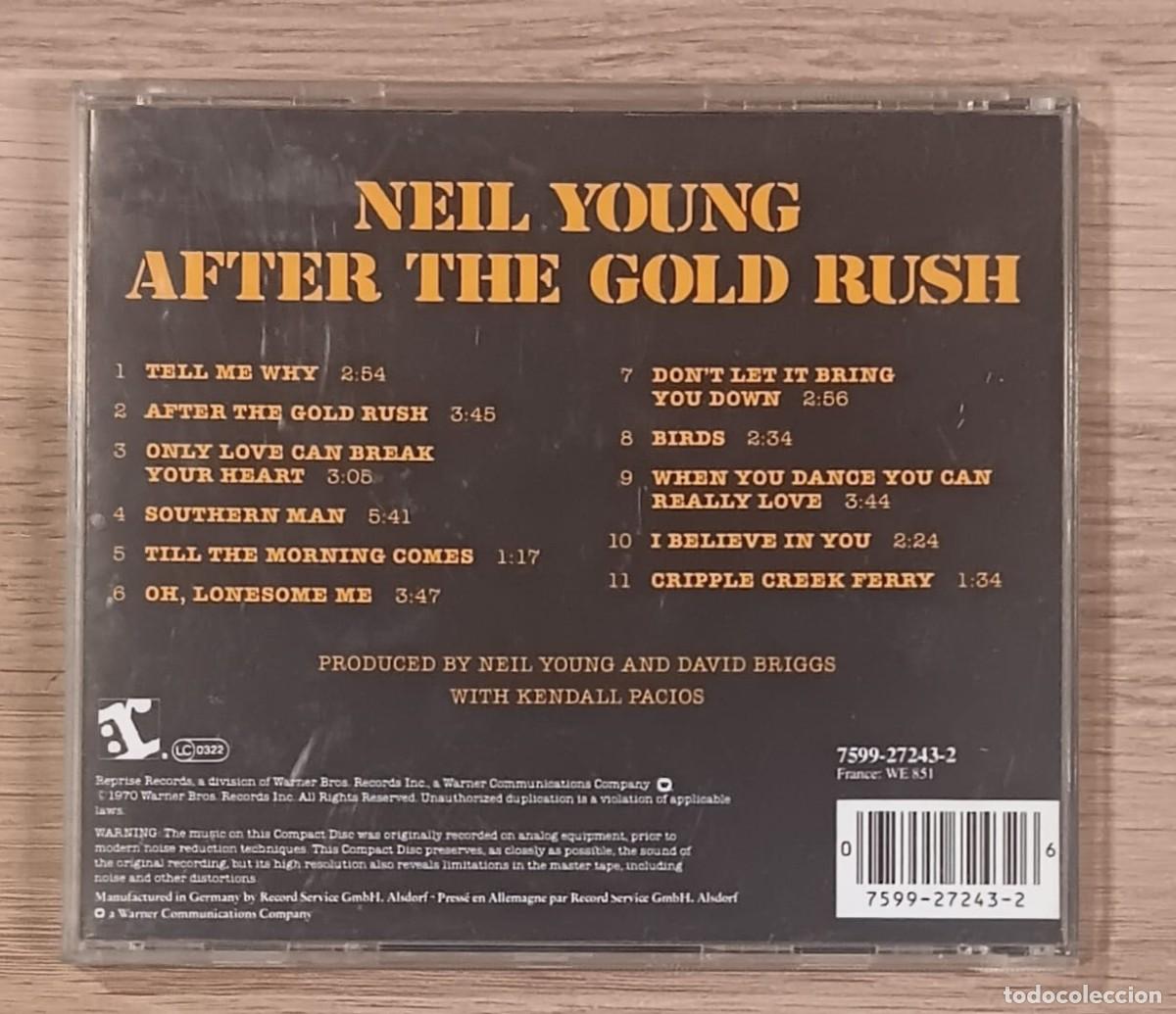CDs de m&uacute;sica: CD COMPACT DISC NEIL YOUNG AFTER THE GOLD RUSH - Foto 3