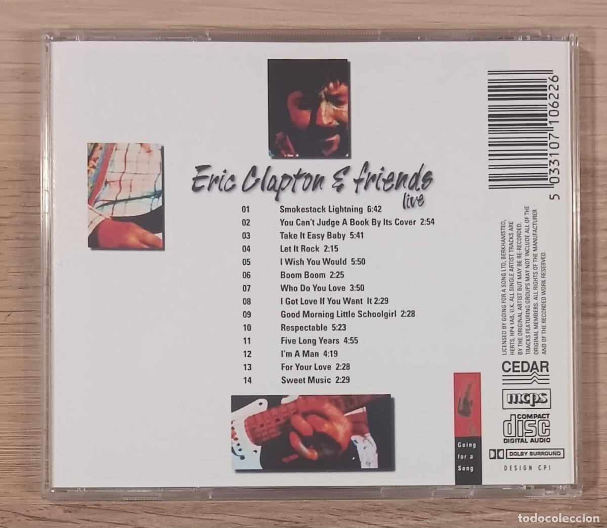 CDs de m&uacute;sica: CD COMPACT DISC ERIC CLAPTON Y FRIENDS LIVE - Foto 3