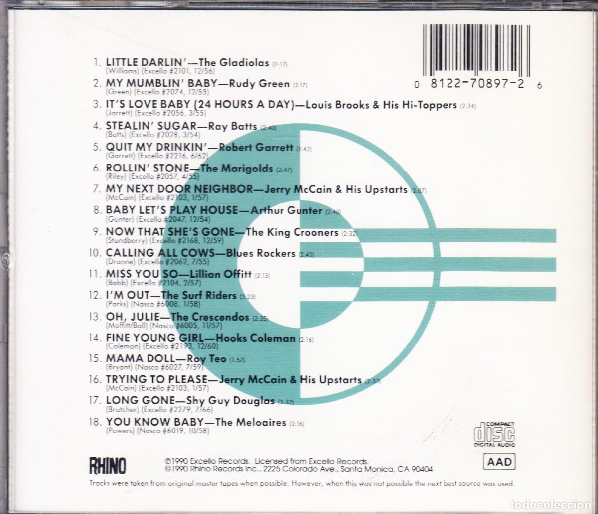 CDs de m&uacute;sica: VV. AA. RECOPILATORIO EXCELLO RECORDS. CD. - Foto 2