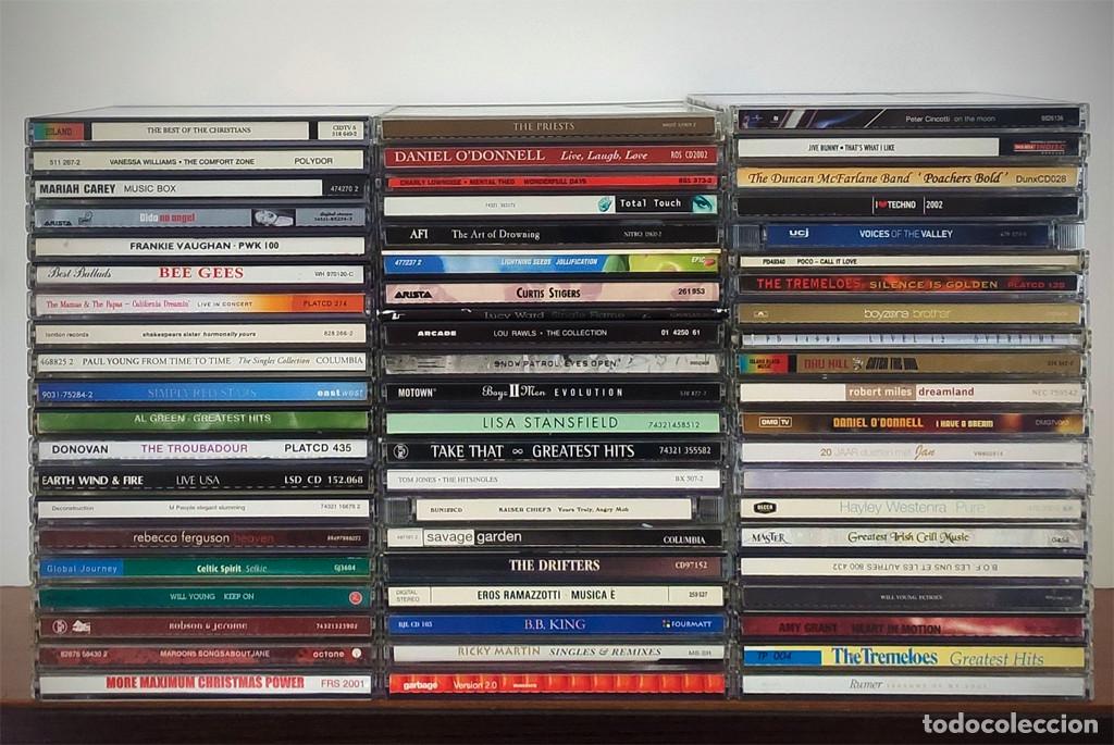 CDs de m&uacute;sica: Lote de 62 CDs pop internacional