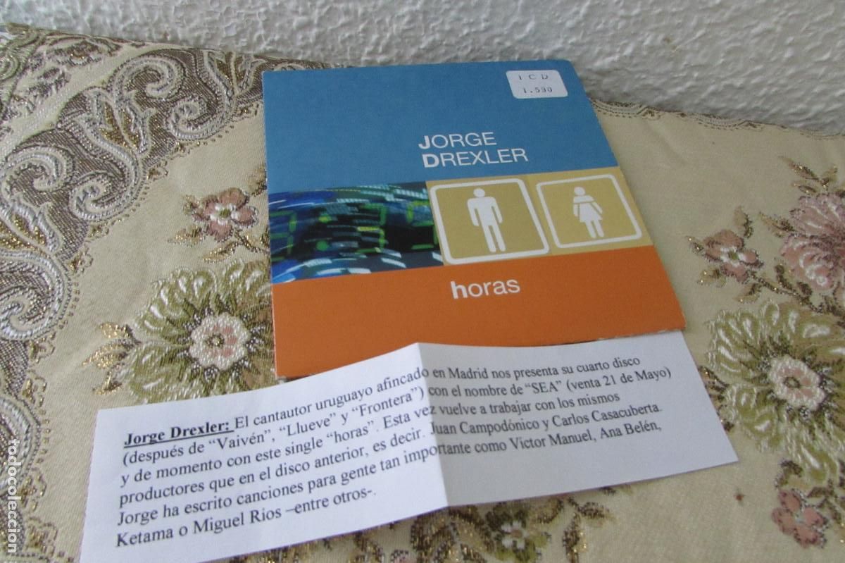CDs de m&uacute;sica: JORGE DREXLER HORAS PROMO CD-SINGLE CADENA 100