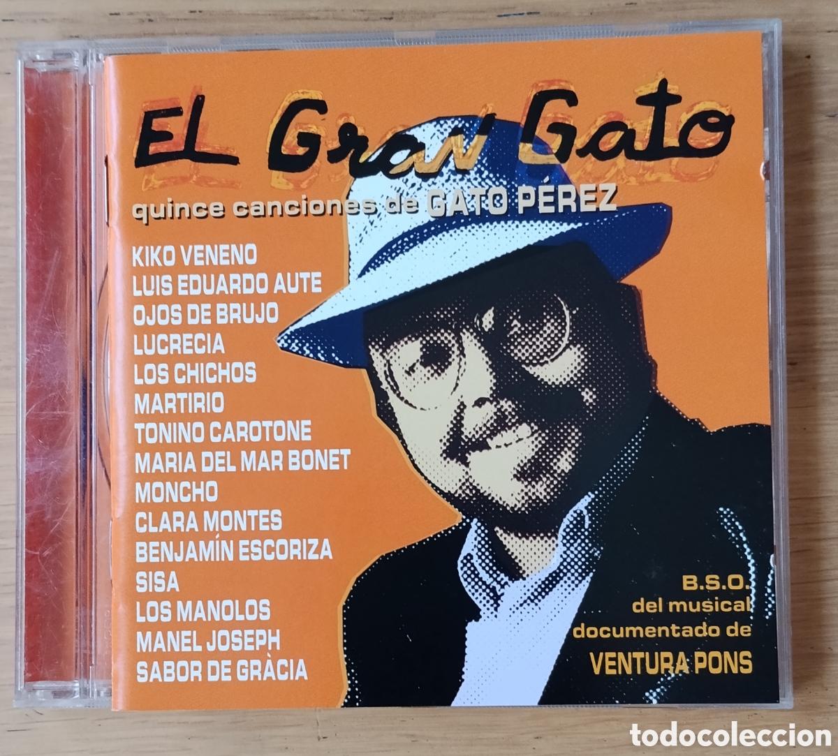 CDs de m&uacute;sica: V/A: &rdquo;EL GRAN GATO (QUINCE CANCIONES DE GATO P&Eacute;REZ)&rdquo; CD 2002 - SALSA - POP