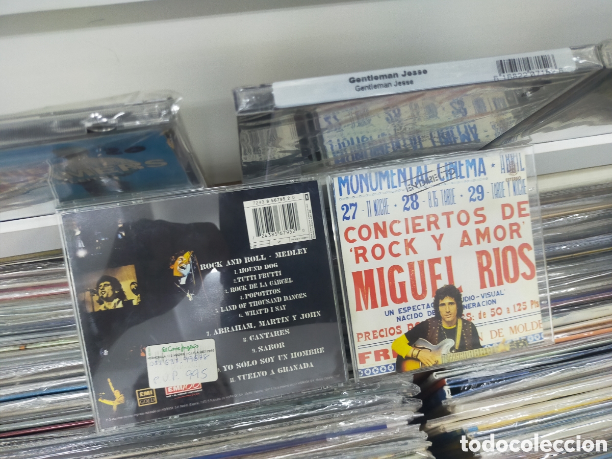 CDs de m&uacute;sica: Miguel r&iacute;os CD conciertos de rock y amor historia pop espa&ntilde;ol 1997