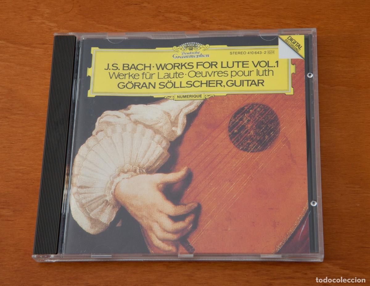 CDs de m&uacute;sica: J.S. BACH &ndash; WORKS FOR LUTE VOL. 1 Werke f&uuml;r Laute &ndash; Oeuvres pour luth G&Ouml;RAN S&Ouml;LLSCHER, GUITAR NUMERI