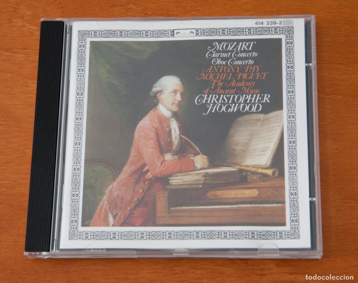 CDs de m&uacute;sica: MOZART Clarinet Concerto &ndash; Oboe Concerto ANTONY PAY &ndash; MICHEL PIGUET CHRISTTOPHER HOGWOOD L&acute;OISEAU &ndash;L