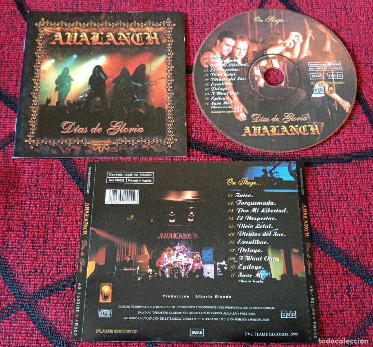 CDs de m&uacute;sica: AVALANCH ** D&iacute;as De Gloria ** CD 2000