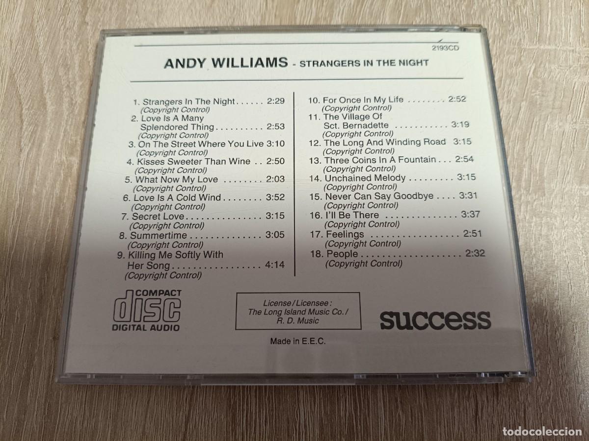 CDs de m&uacute;sica: CD - ANDY WILLIAMS - STRANGER IN THE NIGHT - Foto 2