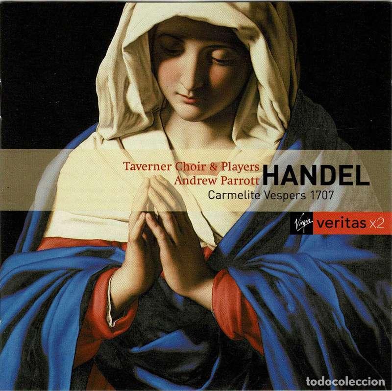 CDs de m&uacute;sica: Handel, Taverner Choir & Players, Andrew Parrott - Carmelite Vespers, 1707. 2 x CD