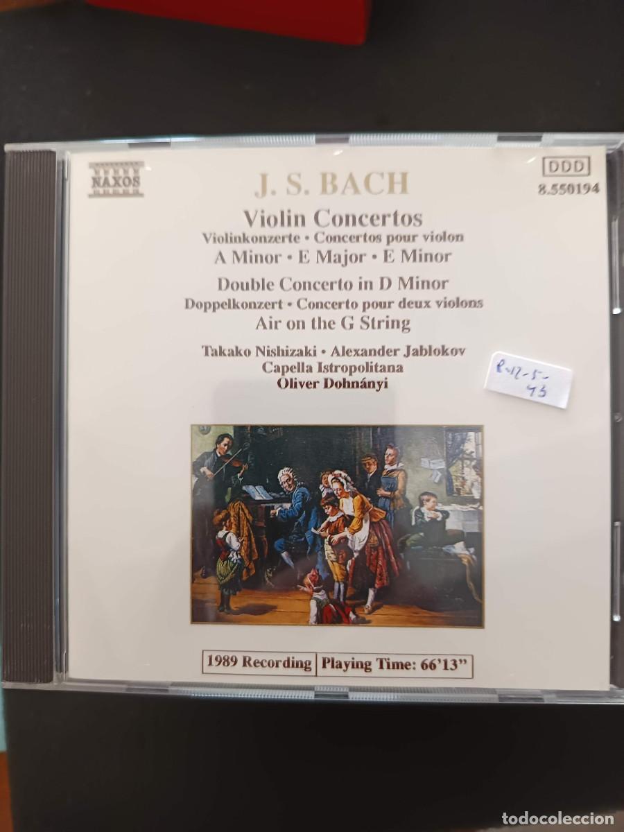 CDs de m&uacute;sica: J. S. BACH: VIOLIN CONCERTOS / DOUBLE CONCERTO IN D MINOR / AIR ON THE G STRING: DIR: OLIVER DOHN&Aacute;NY