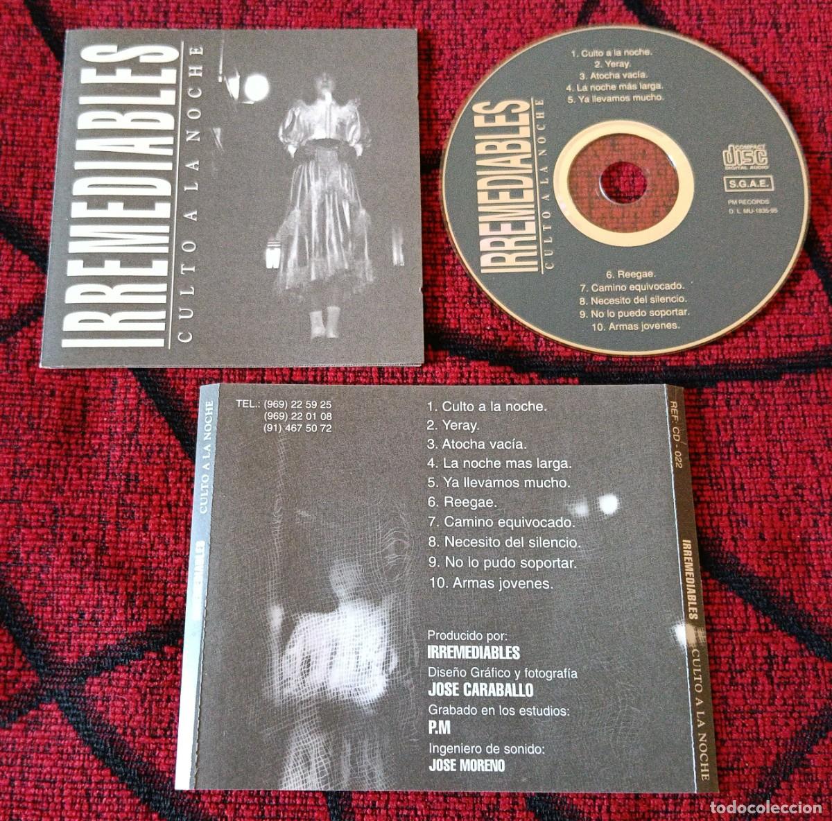 CDs de m&uacute;sica: IRREMEDIABLES ** Culto A La Noche ** CD ORIGINAL 1995
