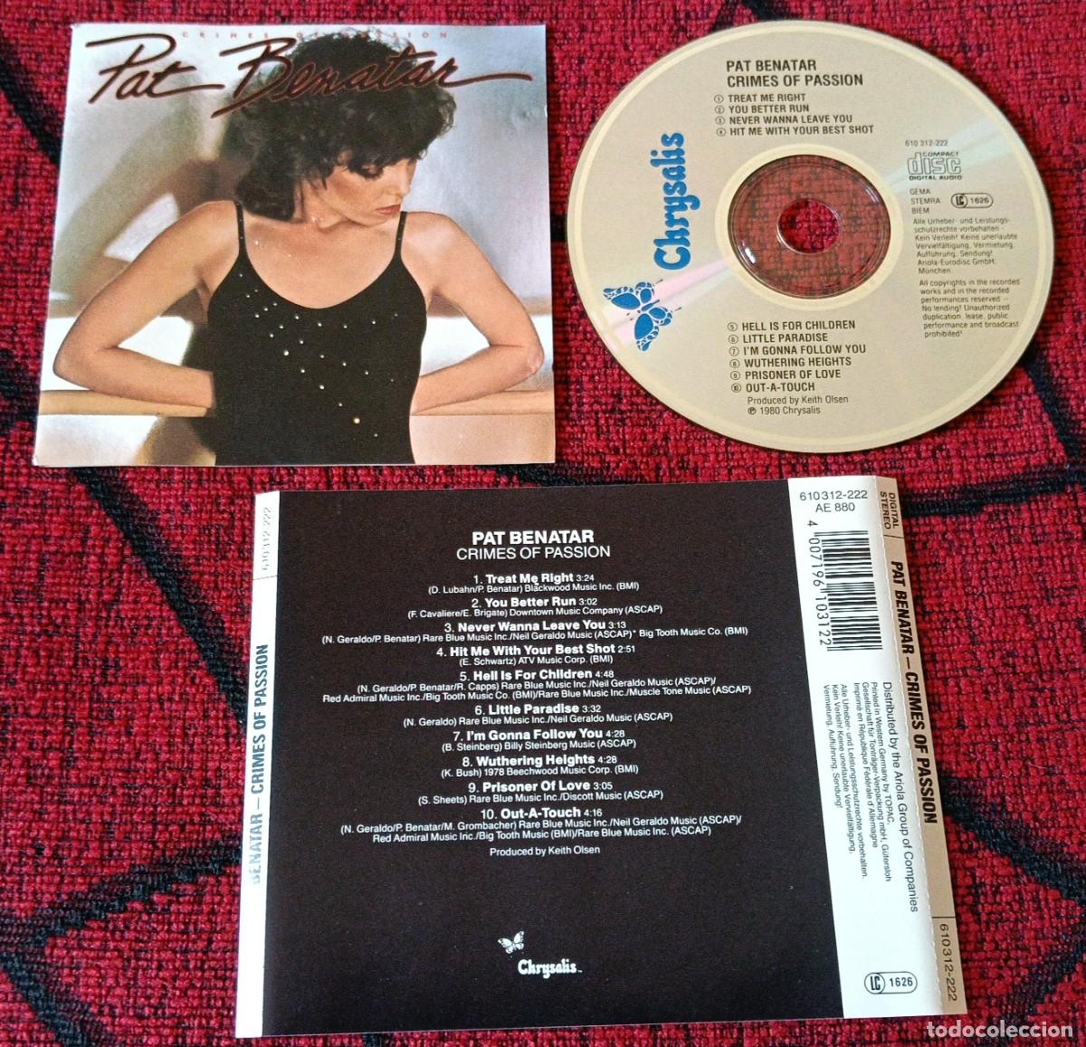CDs de m&uacute;sica: PAT BENATAR ** Crimes Of Passion ** CD REEDICION ALEMANIA