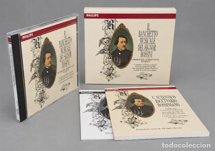 CDs de m&uacute;sica: �T408 - [CD + 2 LIBRETOS SET BOX]. ROSSINI. IL BANCHETTO MUSICALE. HIGHLIGHTS. MUSICA CLAISCA.