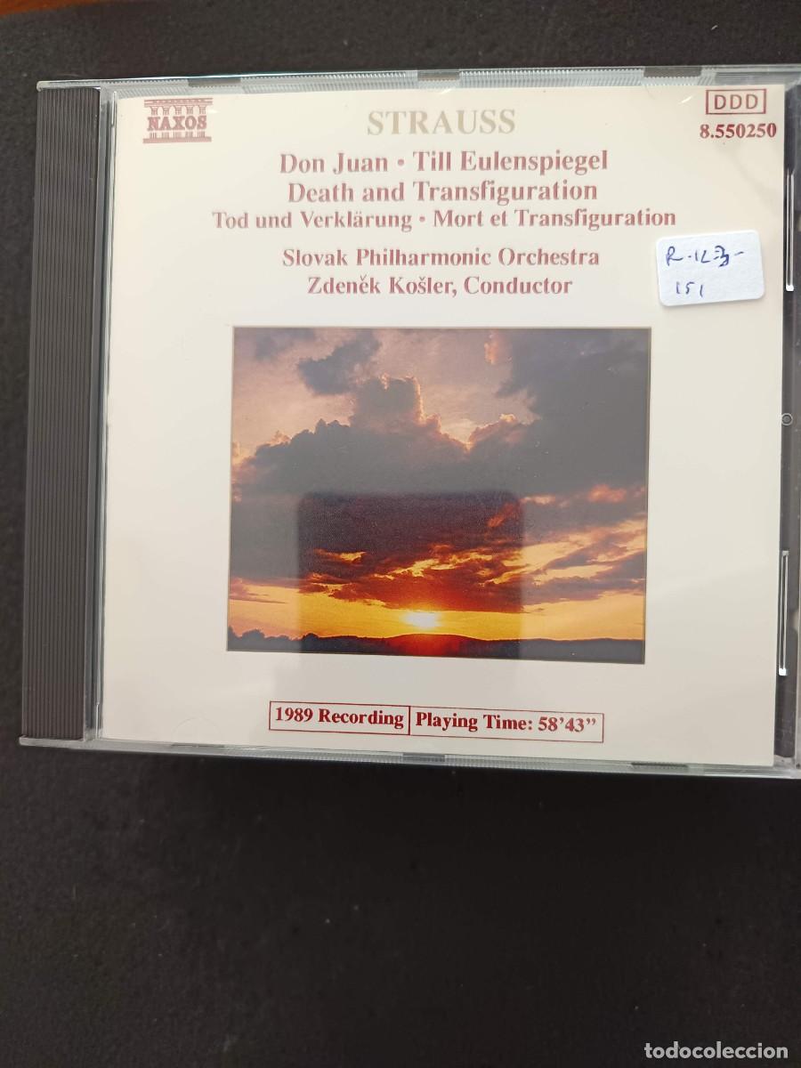 CDs de m&uacute;sica: STRAUSS: DON JUAN. TILL EULENSPIEGEL, TOD UND VERKL&Auml;RUNG. DIR: ZDENEK KOSLER. SLOVAK PHILHARMONIC O