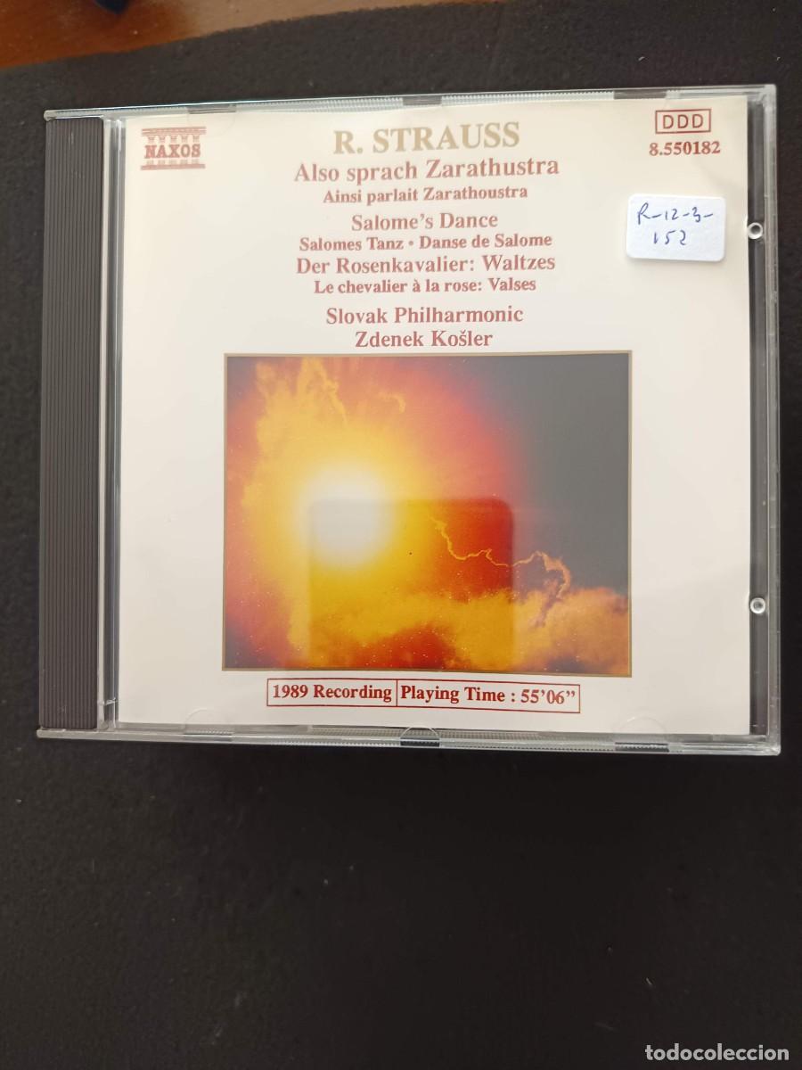 CDs de m&uacute;sica: R. STRAUSS: ALSO SPRACH ZARATHUSTRA / SALOMES TANZ / DER ROSENKAVALIER: WALTZES. DIR: ZDENEK KOSLER