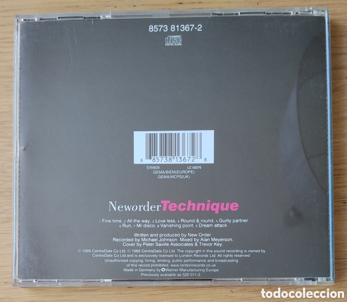 CDs de m&uacute;sica: NEW ORDER: &rdquo;TECHNIQUE&rdquo; CD 2000 - SYNTH-POP - Foto 2