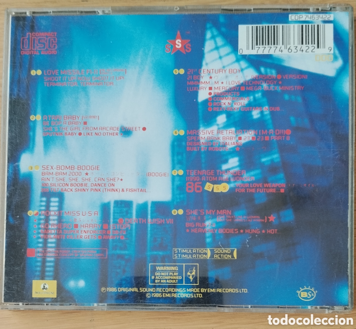 CDs de m&uacute;sica: SIGUE SIGUE SPUTNIK: &rdquo;FLAUNT IT&rdquo; CD - ELECTRO - Foto 2