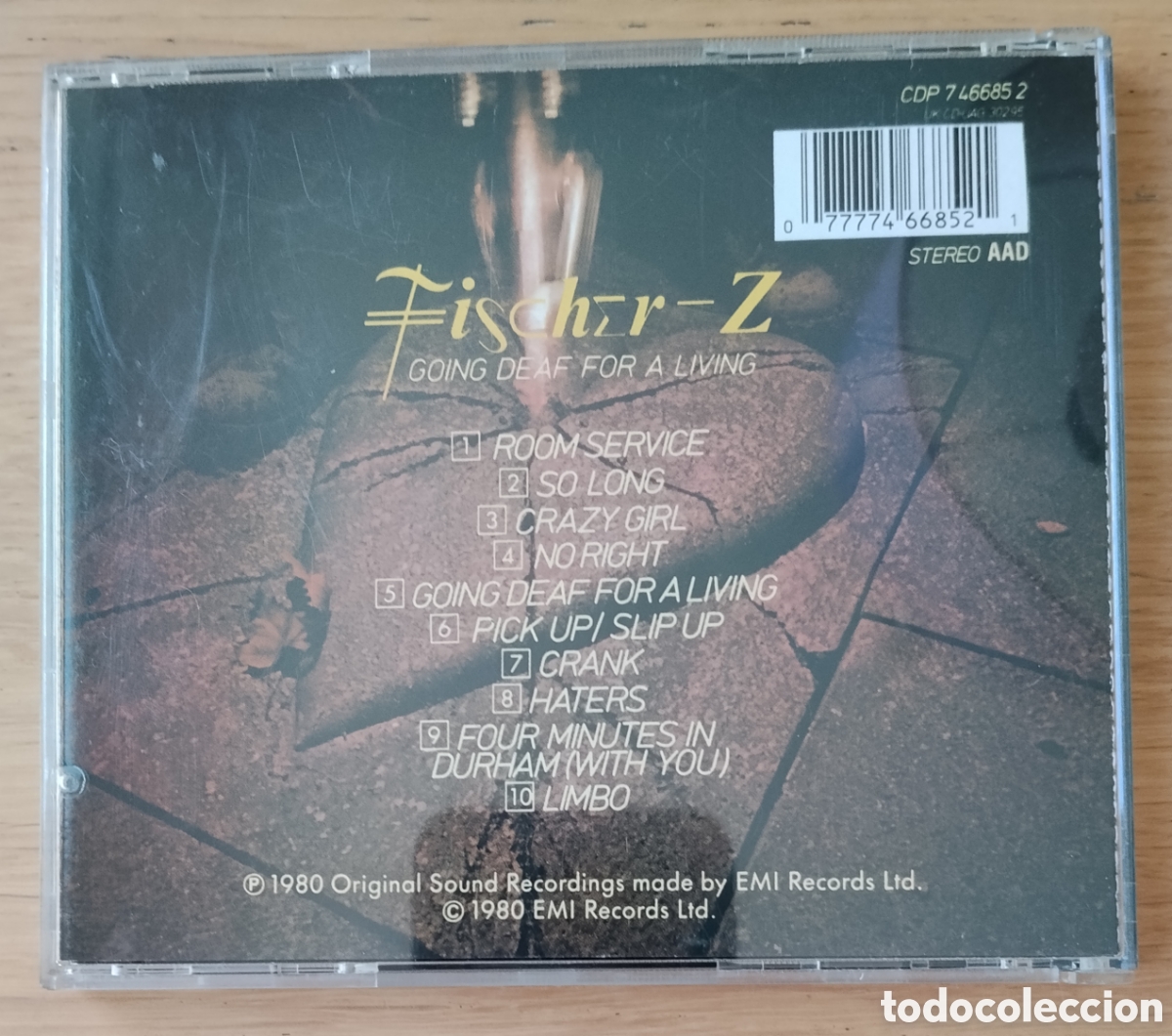 CDs de m&uacute;sica: FISCHER-Z: &rdquo;GOING DEAF FOR A LIVING&rdquo; CD - SYNTH-POP - Foto 2