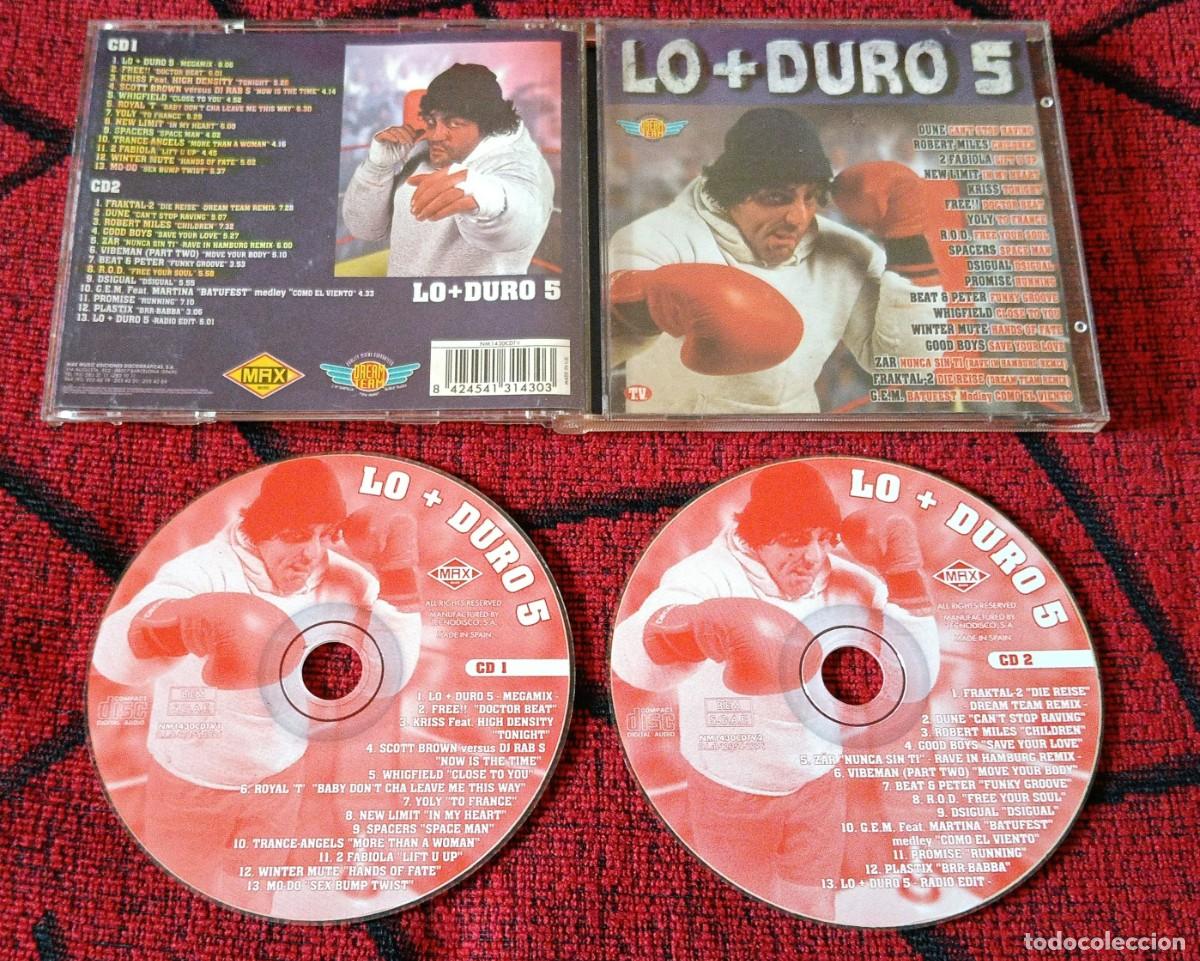 CDs de m&uacute;sica: LO + DURO 5 DOBLE CD 1996 SCOTT BROWN Whigfield ROBERT MILES Wintermute ZAR Fraktal-2