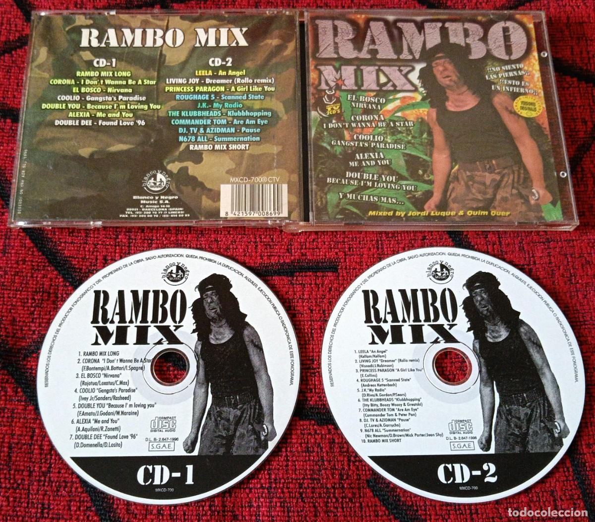 CDs de m&uacute;sica: RAMBO MIX 1996 DOBLE CD CORONA Double You ALEXIA Princess Paragon LIVING JOY