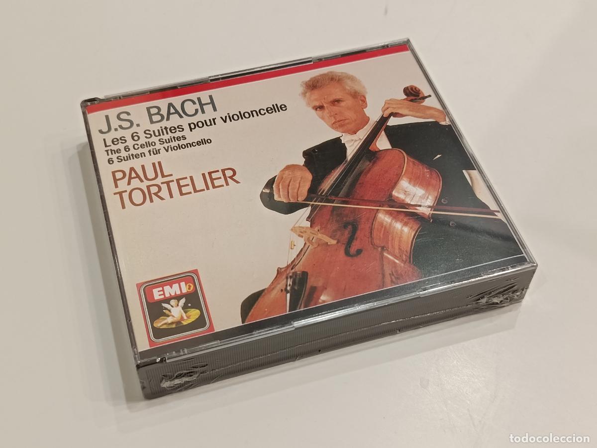 CDs de m&uacute;sica: J.S. BACH - LES 6 SUITES POUR VIOLONCELLE - PAUL TORTELIER- EMI 2 CD CMS 769431 2 (1987) -PRECINTADO