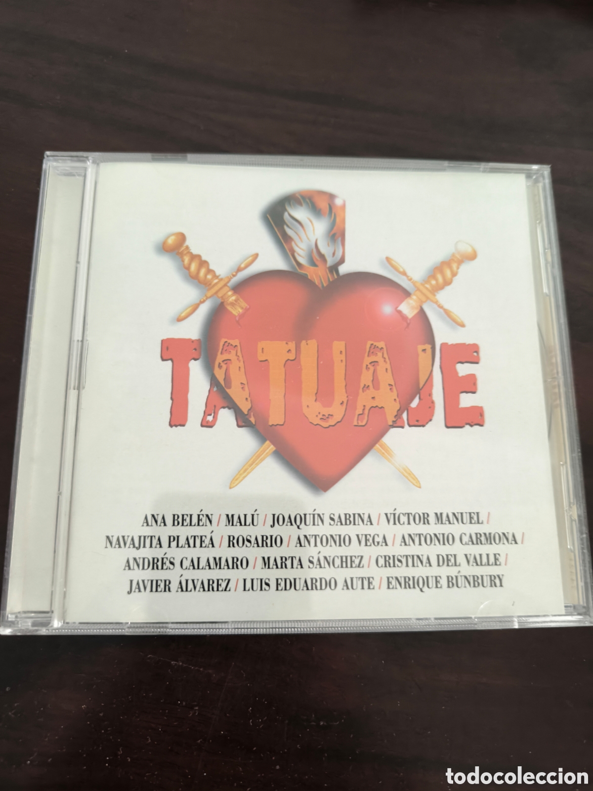CDs de m&uacute;sica: CD Tatuaje. Ana Bel&eacute;n Sabina Antonio Vega Aute Bunbury Calamaro