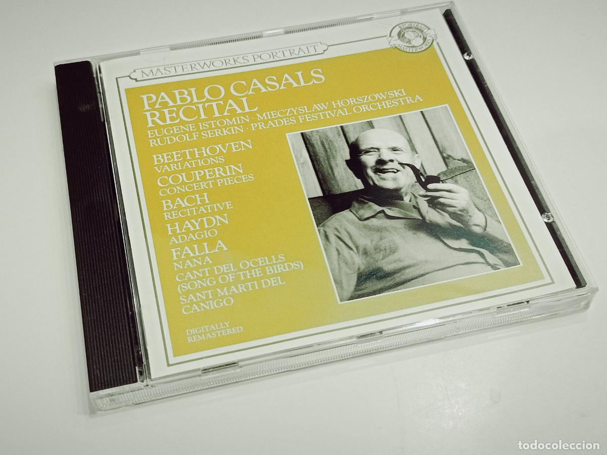 CD de M&uacute;sica: PABLO CASALS RECITAL - PORTRAIT MASTERWOKS CD MPK 46724 (1991) - NUEVO