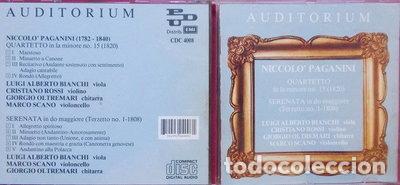 CDs de m&uacute;sica: Paganini / Quartetto / Serenata- 7619923040081