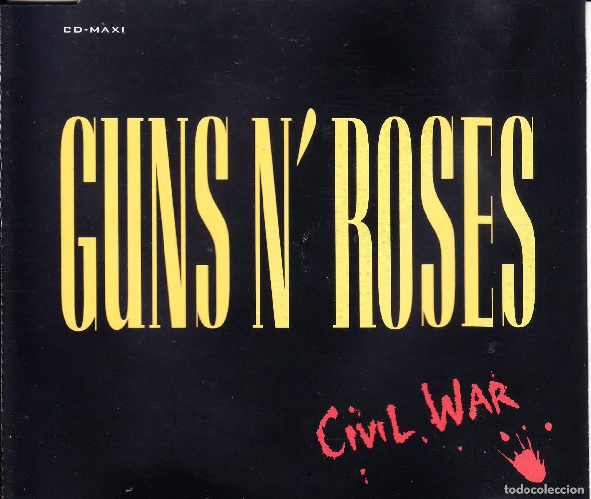 CDs de m&uacute;sica: GUNS N ROSES. CIVIL WAR + GARDEN OF EDEN + SLASH INTERVIEW. CD MAXI.