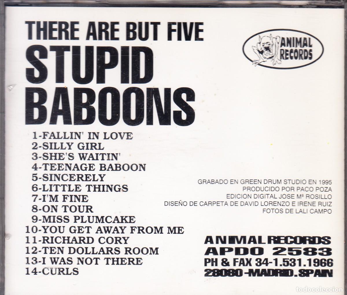 CDs de m&uacute;sica: STUPID BABOONS. THERE ARE BUT FIVE. CD. - Foto 2
